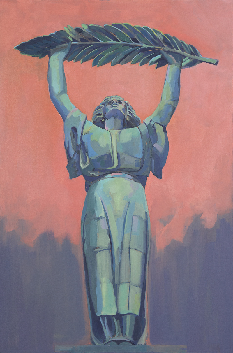 Liberation, 2017, oil on canvas, 36 x 22 inches, private collection