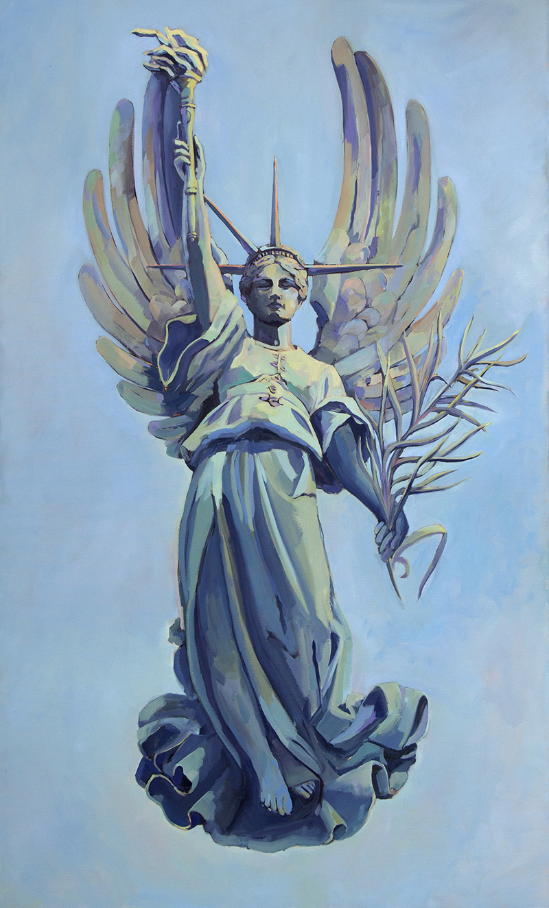 Lightness of Liberty, 2017, oil on canvas, 60 x 36 inches, private collection
